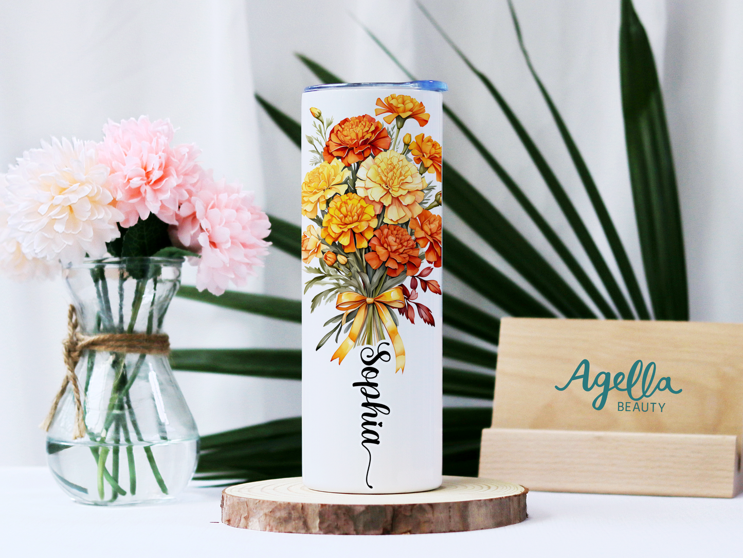 Birth Month Flower Tumbler - October