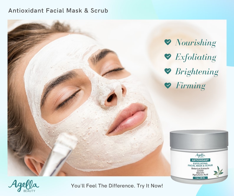 Vegan Facial Mask & Face Scrub