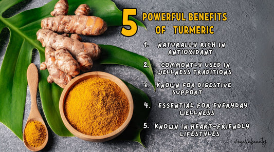 Bright yellow turmeric powder with fresh turmeric root. A common ingredient in wellness and cooking. A bottle of organic turmeric supplement capsules. Often used in daily wellness routines.