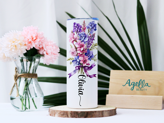 Birth Month Flower Tumbler - July