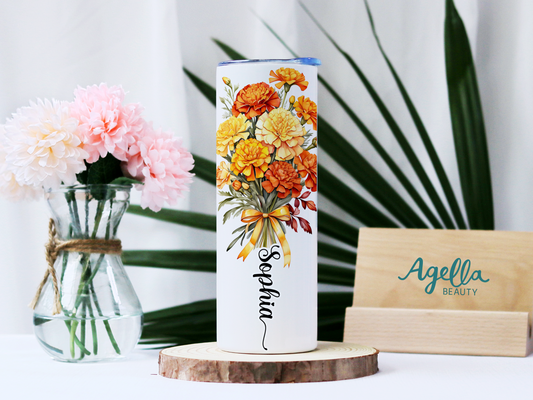 Birth Month Flower Tumbler - October