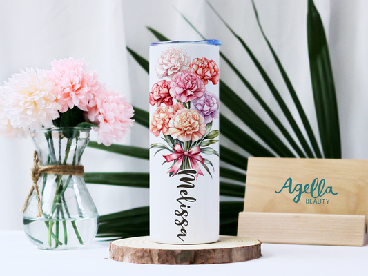Birth Month Flower Tumbler - January
