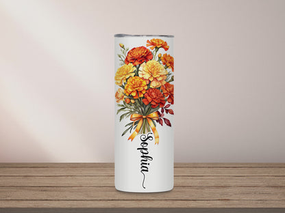 Birth Month Flower Tumbler - October