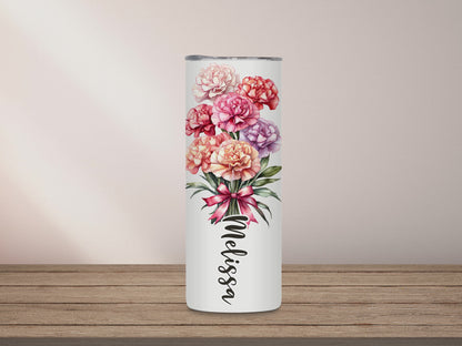 Birth Month Flower Tumbler - January